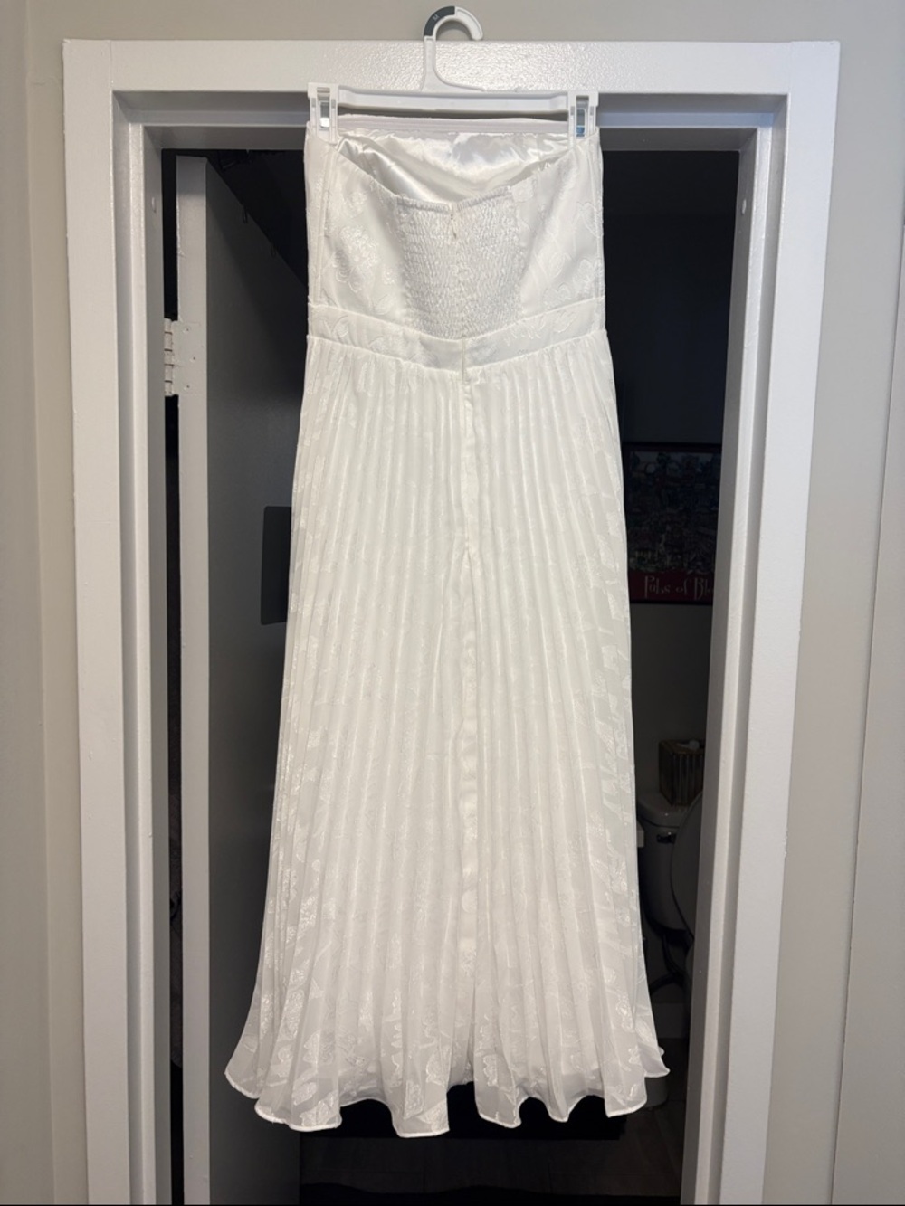 Lulu's White Strapless Midi Dress - Picture 4 of 4